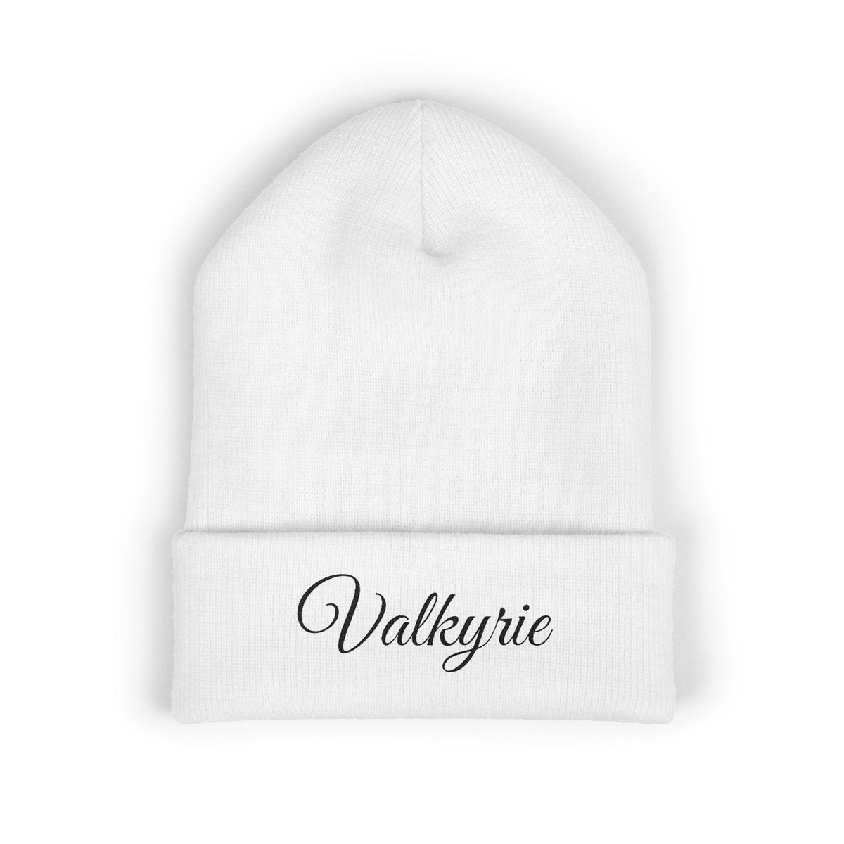 Valkyrie Embroidered Cuffed Beanie