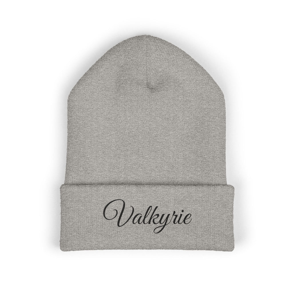 Valkyrie Embroidered Cuffed Beanie