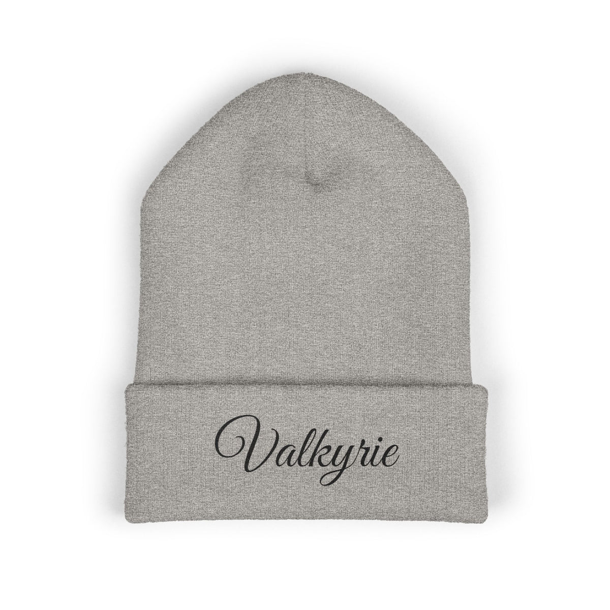 Valkyrie Embroidered Cuffed Beanie