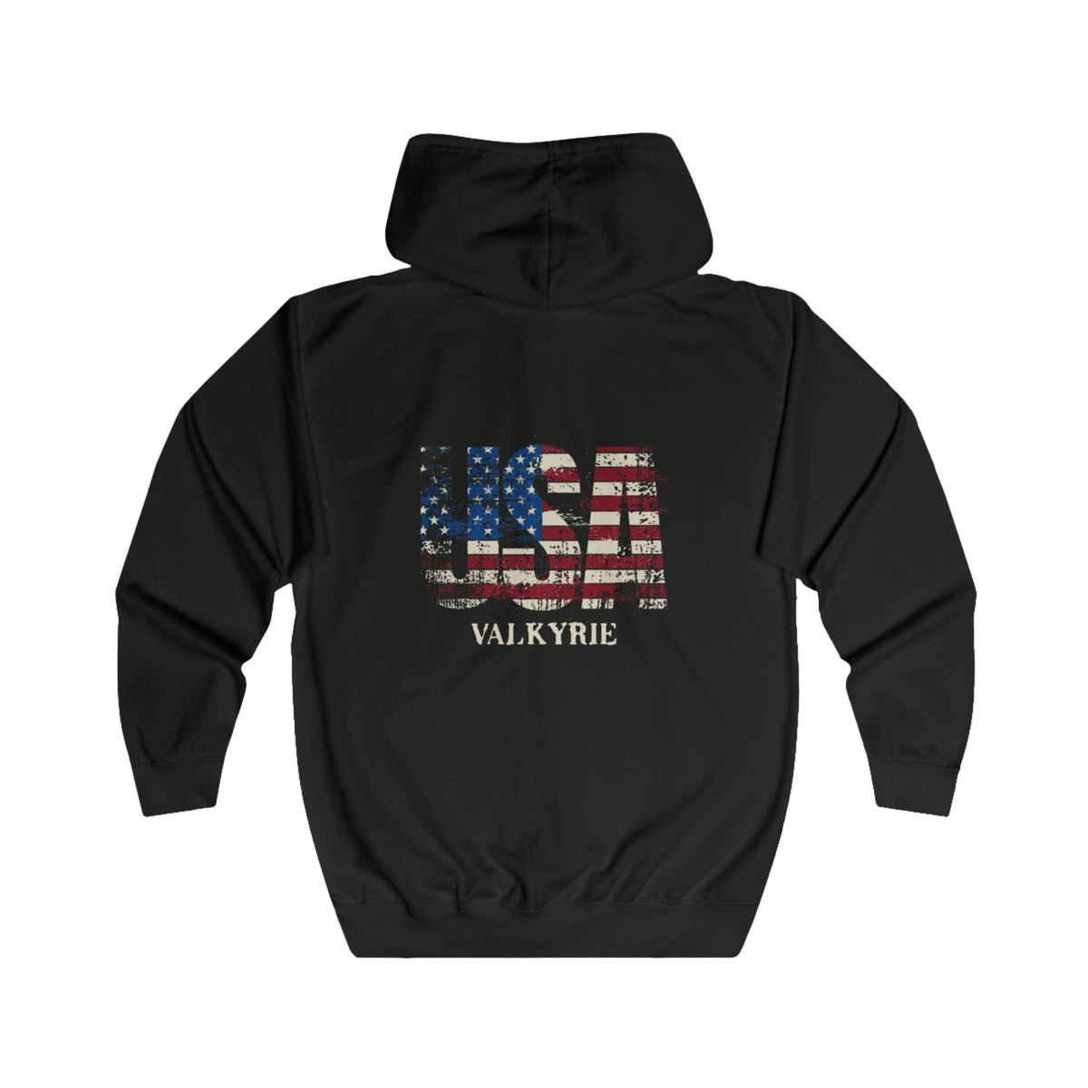 USA Flag Valkyrie Zip Hoodie