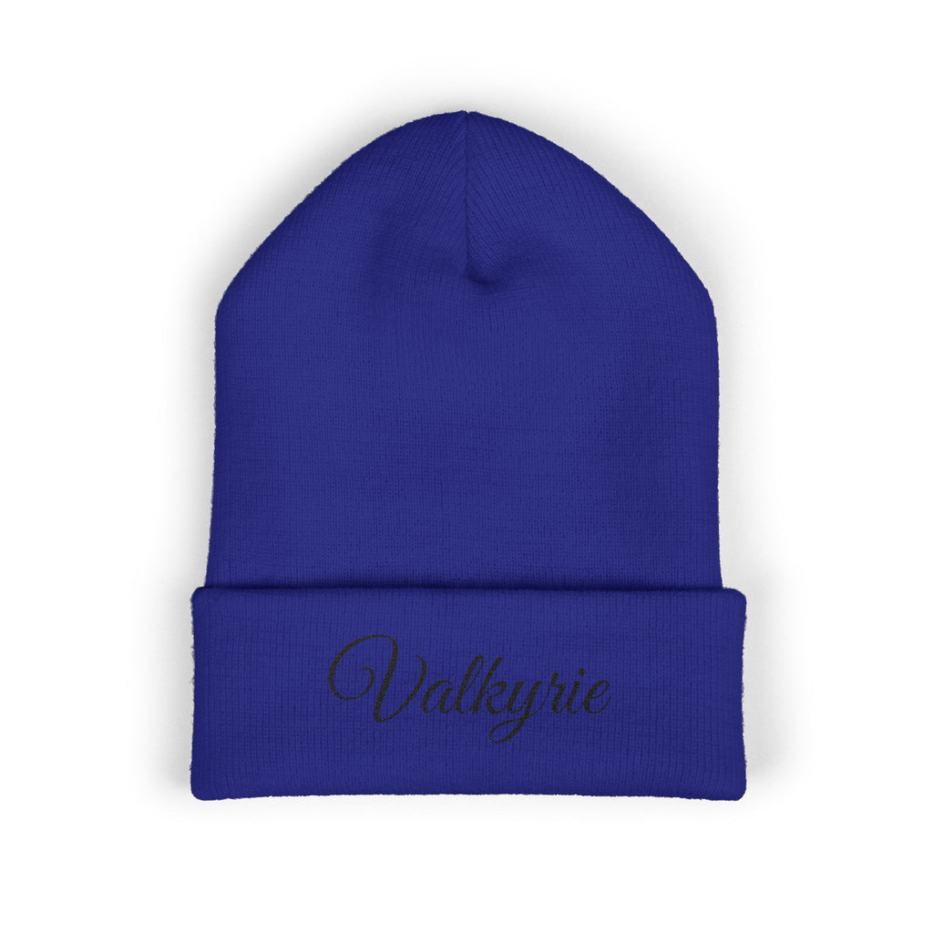 Valkyrie Embroidered Cuffed Beanie