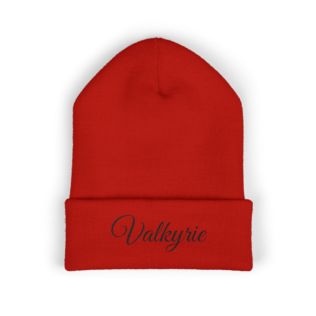Valkyrie Embroidered Cuffed Beanie