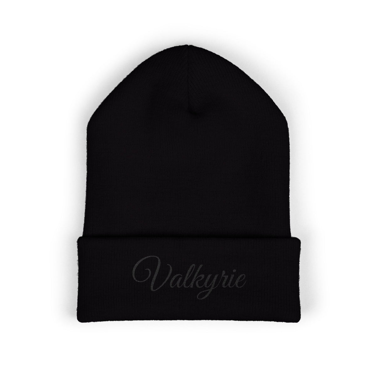 Valkyrie Embroidered Cuffed Beanie
